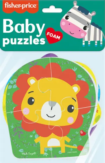 Мягкие пазлы Зебра, 4 картинки обложка книги