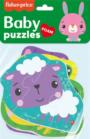 Мягкие пазлы Заяц, 4 картинки обложка книги