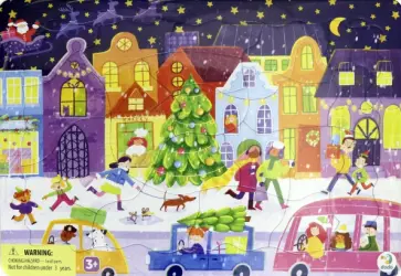 Пазл в рамке Рождественская суета, 21 элемент обложка книги