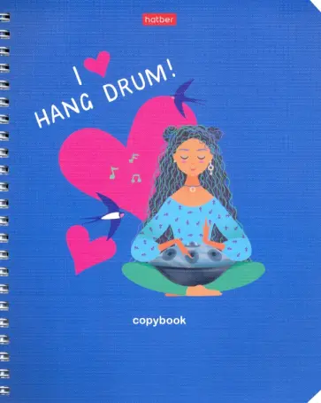 Тетрадь на гребне Я люблю жизнь, 48 листов, клетка, в ассортименте обложка книги