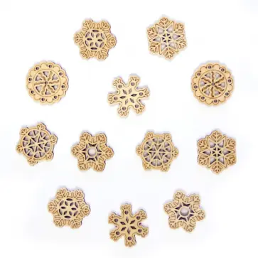 Заготовки для творчества Снежинки, 12 штук обложка книги