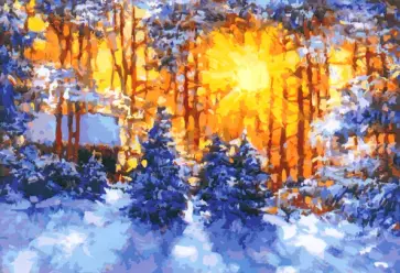 Живопись на холсте Февраль обложка книги