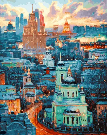 Живопись на холсте Вертикальный мир, 40х50 см обложка книги