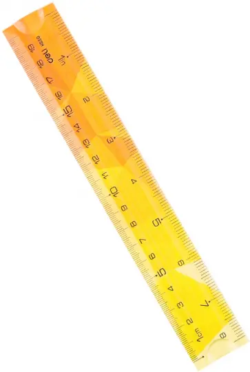 Линейка пластиковая гибкая, 20 см, в ассортименте обложка книги