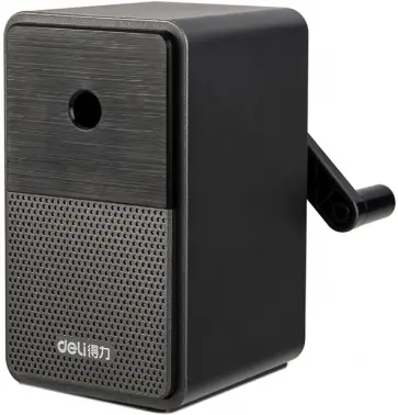 Точилка механическая, 1 отверстие, черная обложка книги