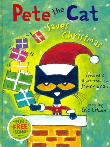 James Dean - Pete the Cat Saves Christmas обложка книги