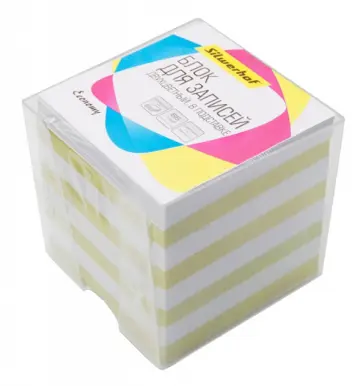 Блок для записей в подставке, двухцветный, в ассортименте обложка книги