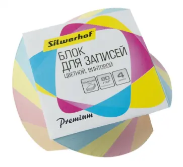 Блок для записей Премиум, витой, цветной обложка книги