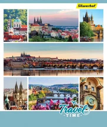 Тетрадь Путешествия, 80 листов, клетка, А5, в ассортименте обложка книги