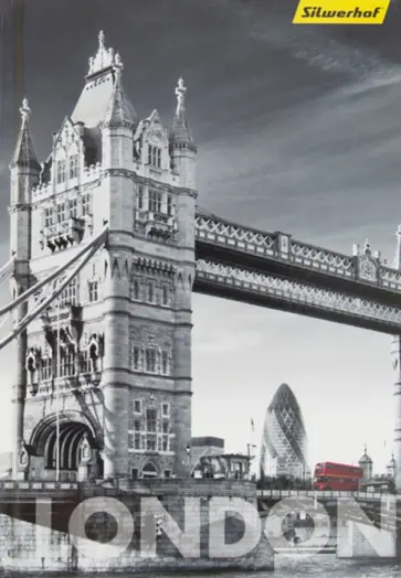 Блокнот Лондон, 80 листов, точка, А5 обложка книги