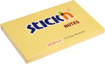 Блок для записей, самоклеящийся, 100 листов, пастельный оранжевый обложка книги