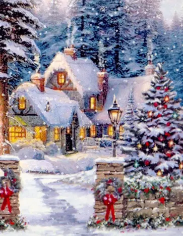 Алмазная вышивка «Домик в сказочном лесу» обложка книги