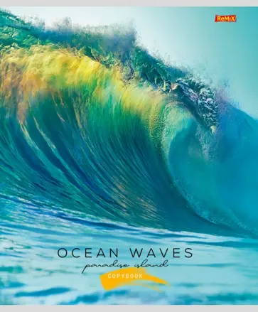 Тетрадь Красоты океана-1, А5, 96 листов, клетка, в ассортименте обложка книги