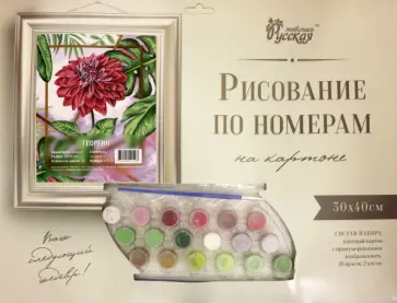 рисование по номерам. Георгин обложка книги