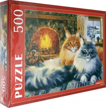 Puzzle-500 Русская коллекция Г. Котинова, У камина. На даче обложка книги
