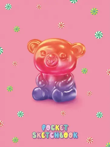 Pocket скетчбук Мишка, А6, 48 листов обложка книги