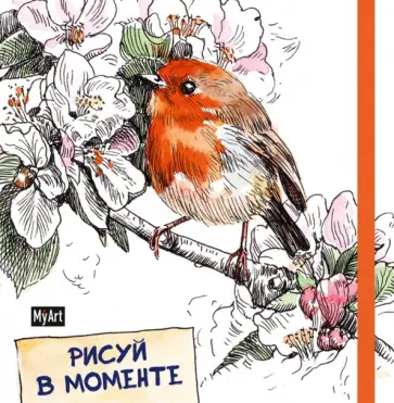 Скетчбук. Рисуй в моменте. Птичка, 48 листов обложка книги