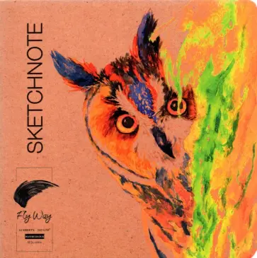 Скетчбук Любопытная сова-1, 12 листов обложка книги