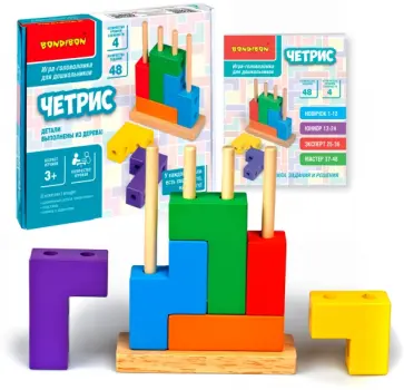 Игра-головоломка для дошкольников. Четрис обложка книги