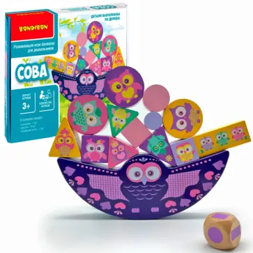 Развивающая игра для дошкольников. Игра-балансир Сова обложка книги