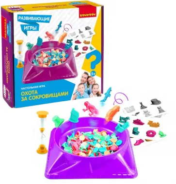 Игра настольная развивающая. Охота за сокровищами обложка книги