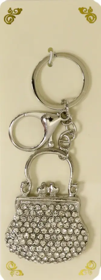 Брелок со стразами Сумочка обложка книги