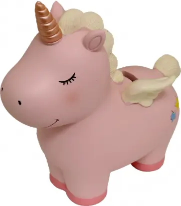 Копилка Милый единорог, розовый обложка книги