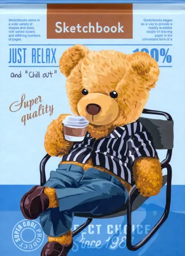 Скетчбук Just relax, 36 листов Скетчбук Just relax, 36 листов обложка книги