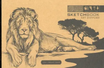 Скетчбук Крафт. Lion, 36 листов, В6 Скетчбук Крафт. Lion, 36 листов, В6 обложка книги