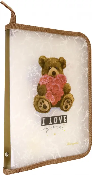 Папка на молнии Bear, В5+ Папка на молнии Bear, В5+ обложка книги