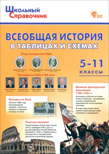 Всеобщая история в таблицах и схемах. 5–11 классы. ФГОС обложка книги