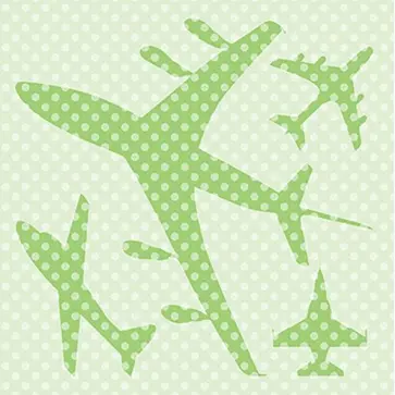 Трафарет для рисунка Самолеты обложка книги