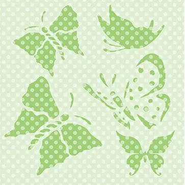 Трафарет для рисунка Бабочки обложка книги