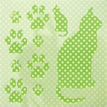 Трафарет для рисунка Кошечки обложка книги