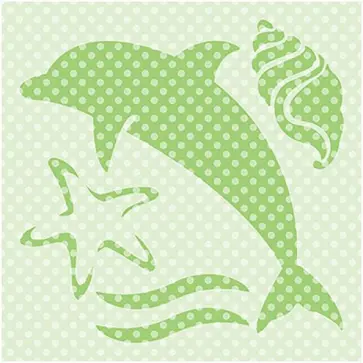 Трафарет для рисунка Морская тема обложка книги