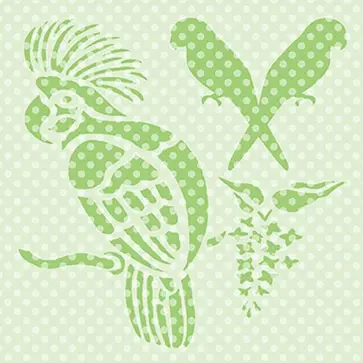 Трафарет для рисунка Попугайчики Трафарет для рисунка Попугайчики обложка книги