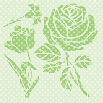 Трафарет для рисунка Розочки обложка книги