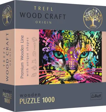 Wooden Puzzle-1000 20148 Красочный кот обложка книги