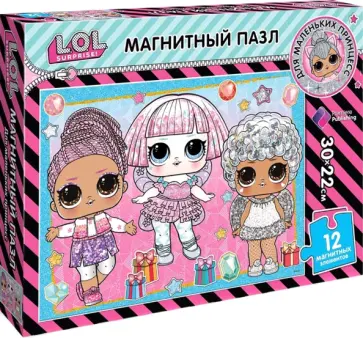Пазл магнитный L.O.L. Праздник блеска Пазл магнитный L.O.L. Праздник блеска обложка книги