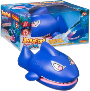 Игра настольная Зубастая акула, со светом и звуком обложка книги