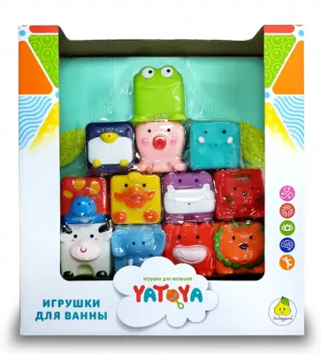 Игрушка для ванной Забавные кубики обложка книги