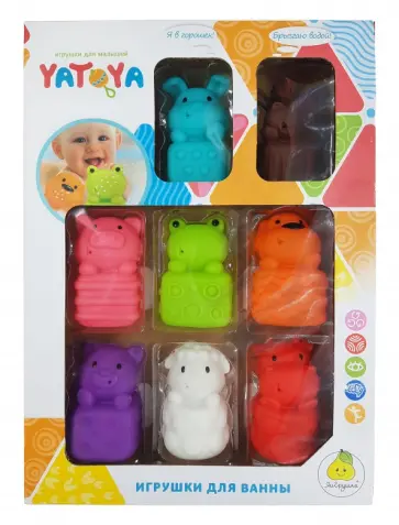 Набор игрушек для ванной Милые животные обложка книги