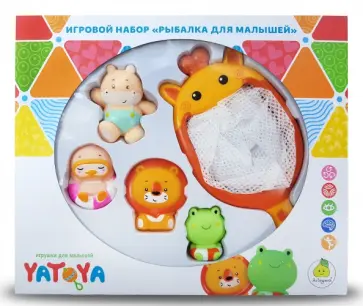 Набор игрушек для ванной Сачок-Жираф обложка книги