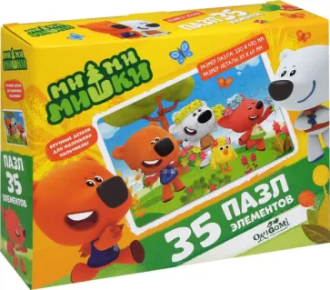 МиМиМишки. Пазл-35 гигантский. Цветочное поле обложка книги