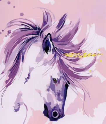 Раскраска по номерам Единорог обложка книги