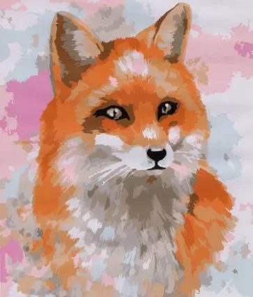 Раскраска по номерам Лисичка обложка книги