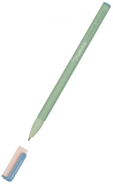 Ручка шариковая Trendy mint, синяя обложка книги