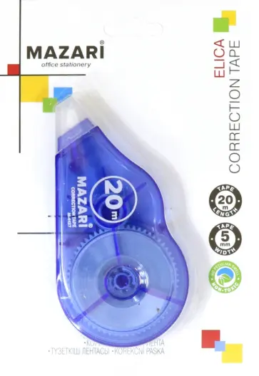 Корректирующая лента-роллер Elica, в ассортименте обложка книги