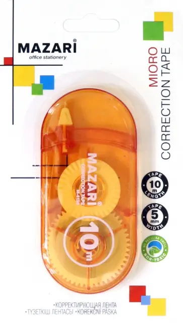 Корректирующая лента-роллер Mioro, в ассортименте обложка книги