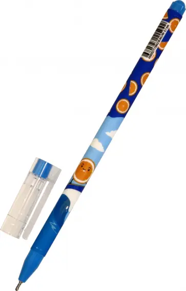 Ручка масляная Happy Fruit, синяя, в ассортименте обложка книги